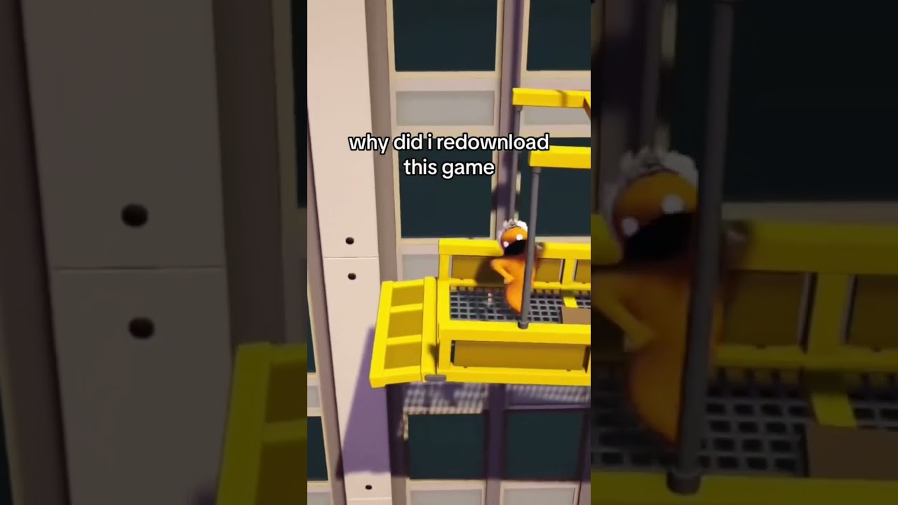 Gang Beasts Funny Glitch #shorts #gaming #gangbeasts #gangbeast #gangbeastsfunnymoments #funny