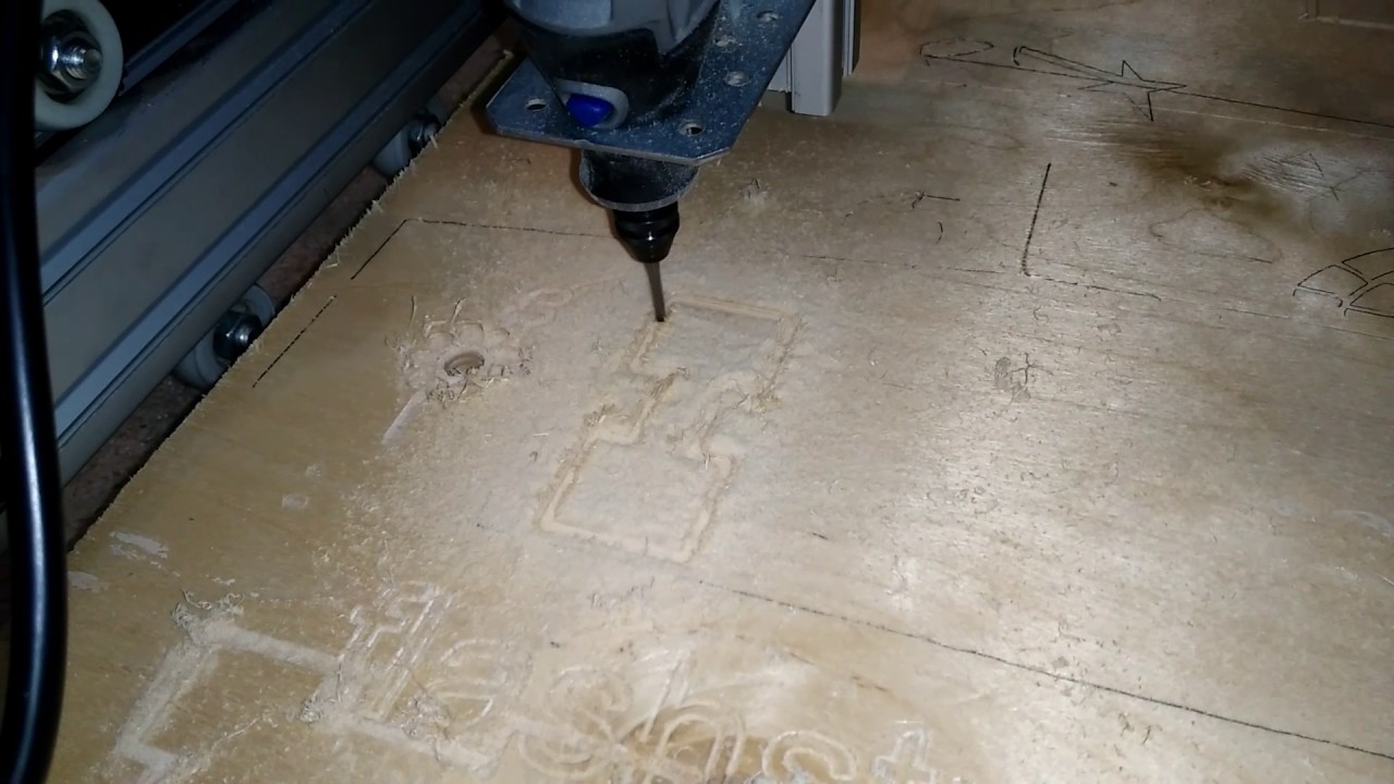 Тест после юстировки , dremel 3000 , grbl 1.1f