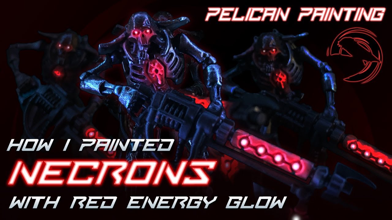 How to paint Red Necron energy glow 