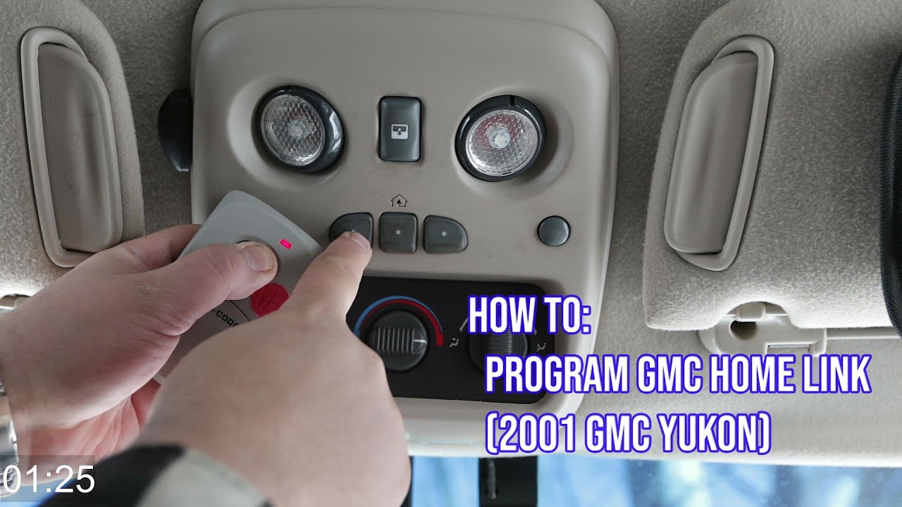 Технический вторник: как запрограммировать GMC Home Link в Yukon 2001 года