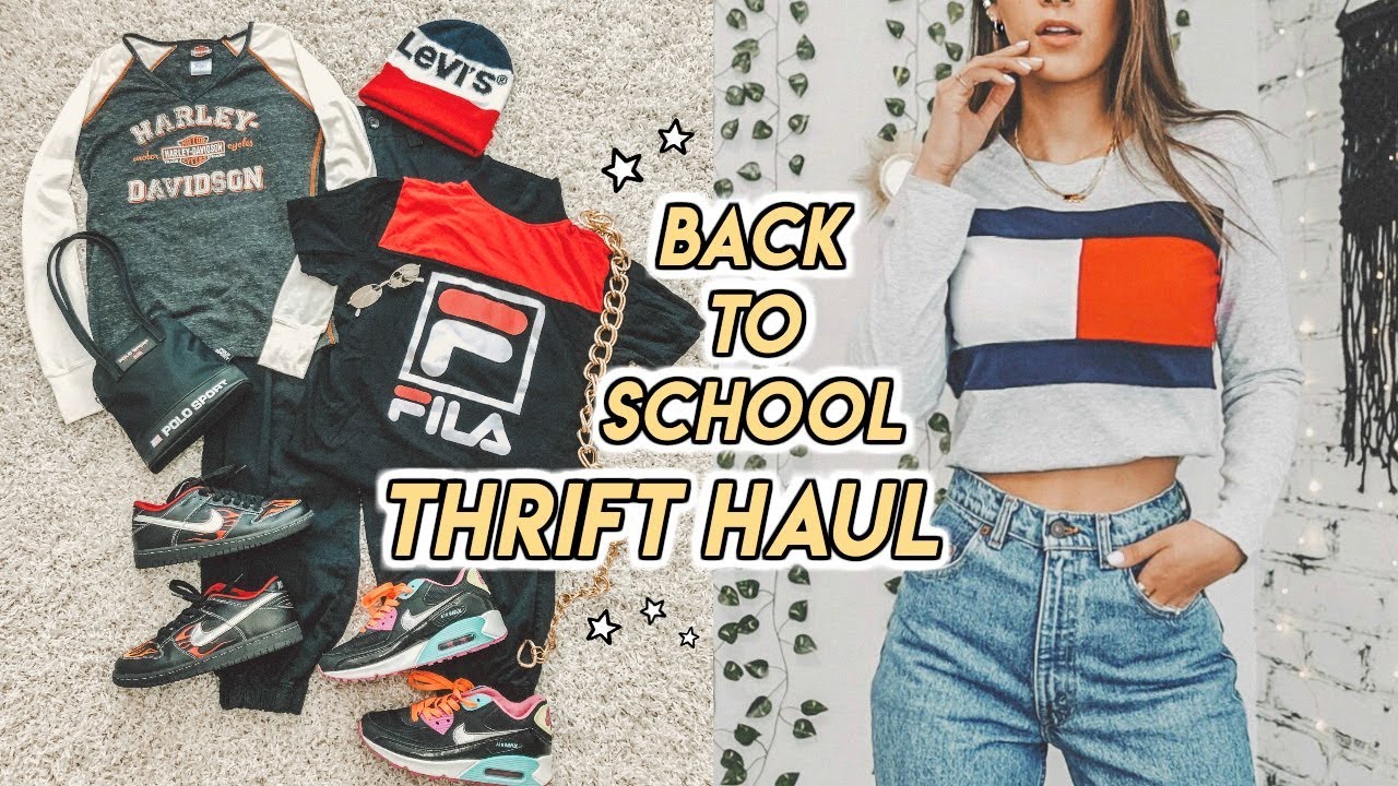 an EPIC back to school THRIFT HAUL ☆