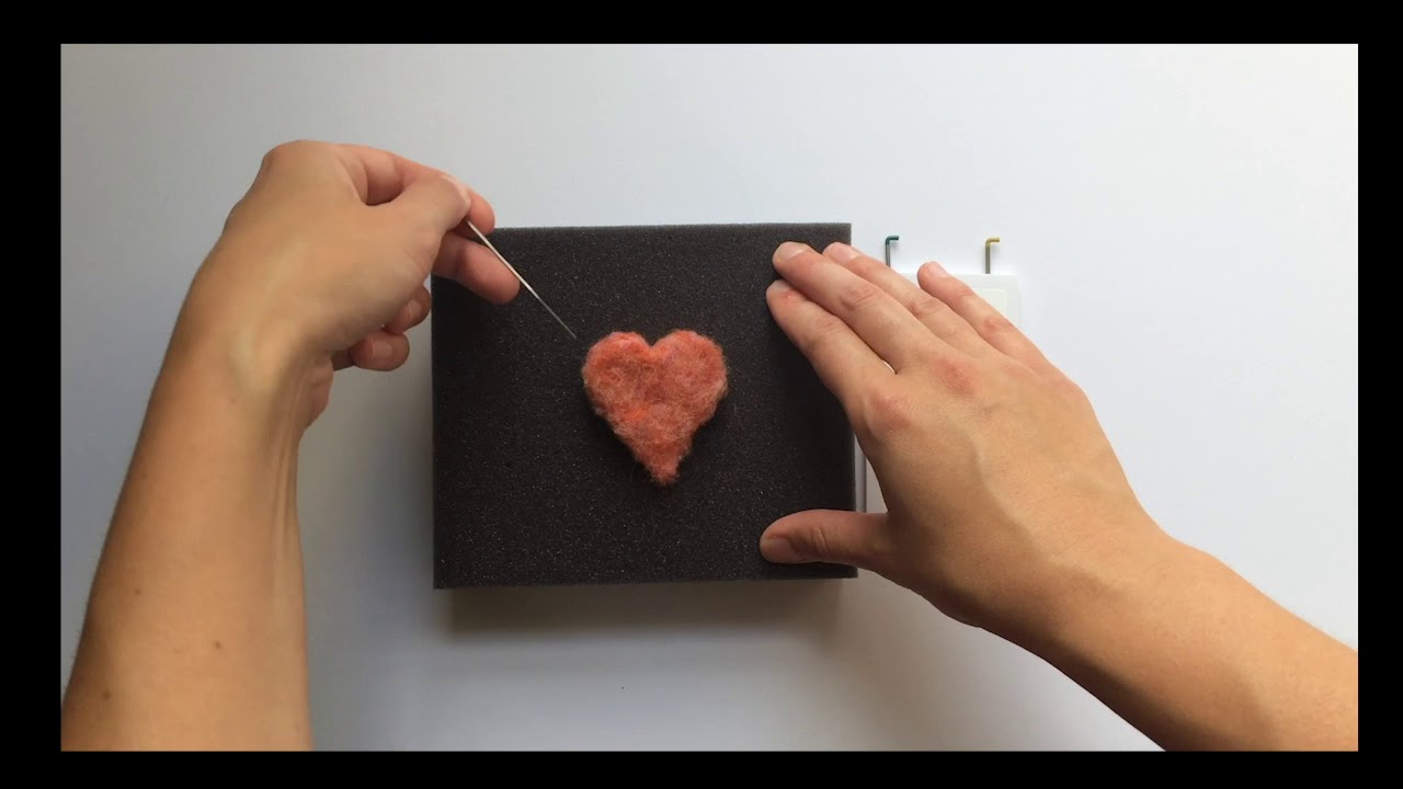 How to Make a Heart - Grey Fox Felting Video Tutorial - Part 5