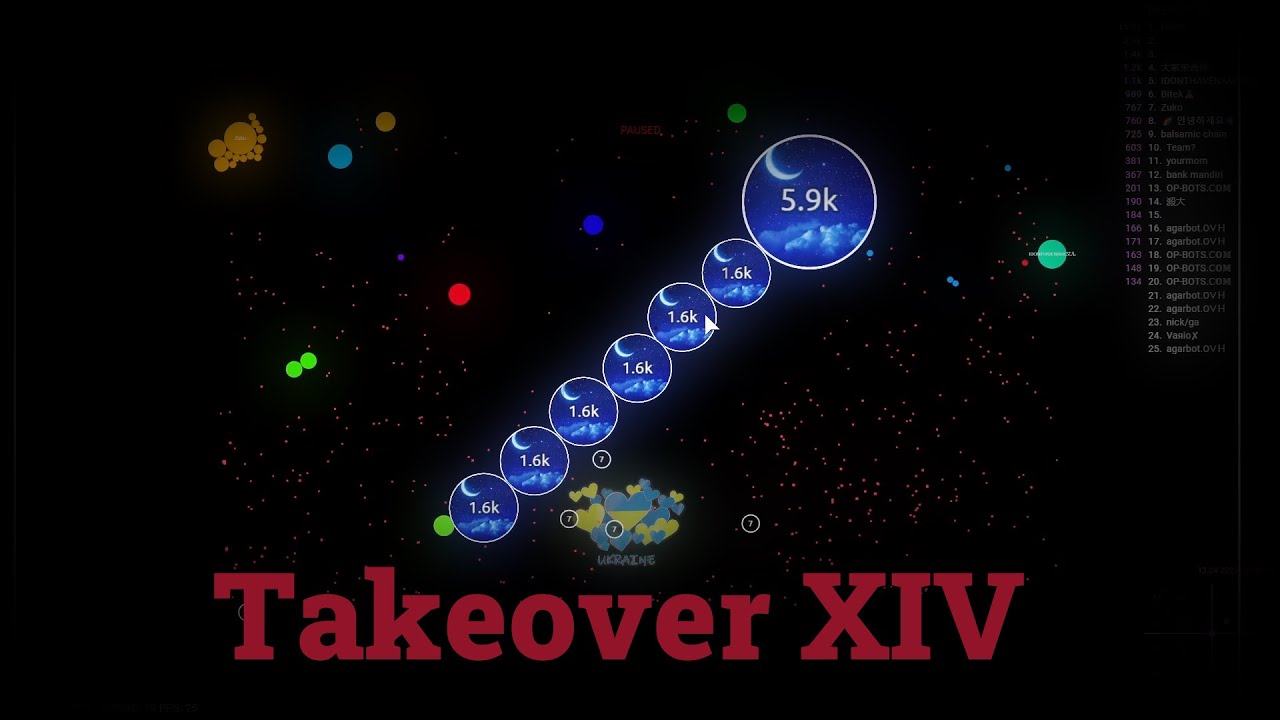Agar.io | Mikey - Multibox Takeover #14 II Agarbot.OVH