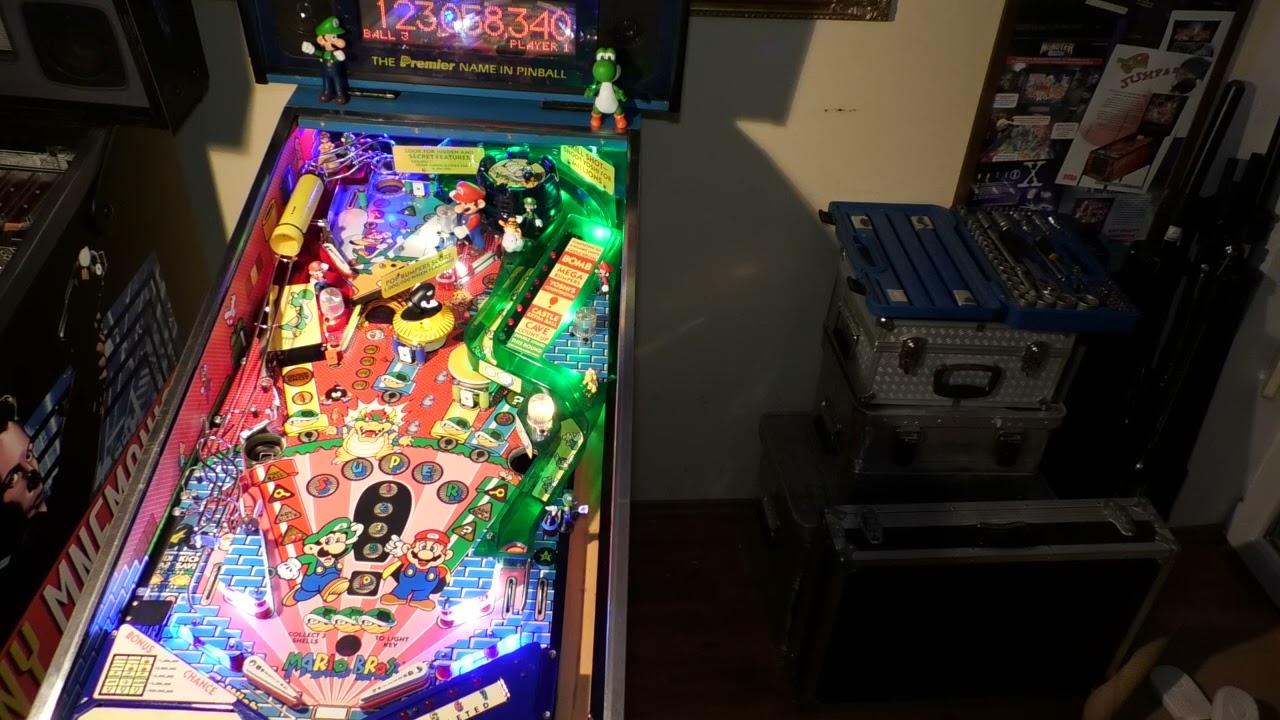 #105 Flipper Super Mario Bros., gameplay, pinball automat gottlieb