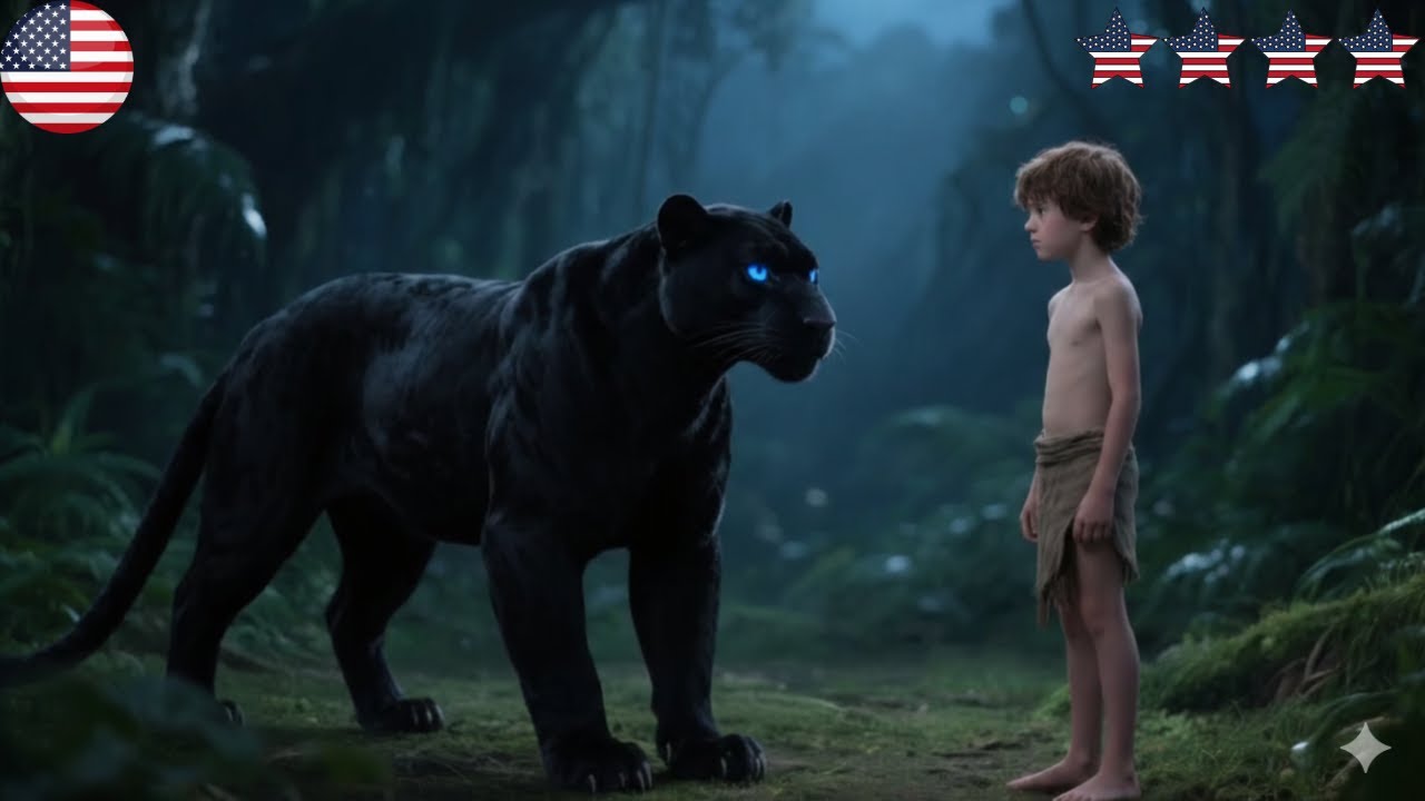 The Jungle Book Mowgli and The Black Panther🌴3D 4K Bedtime Stories for Kids in English  #cartoon