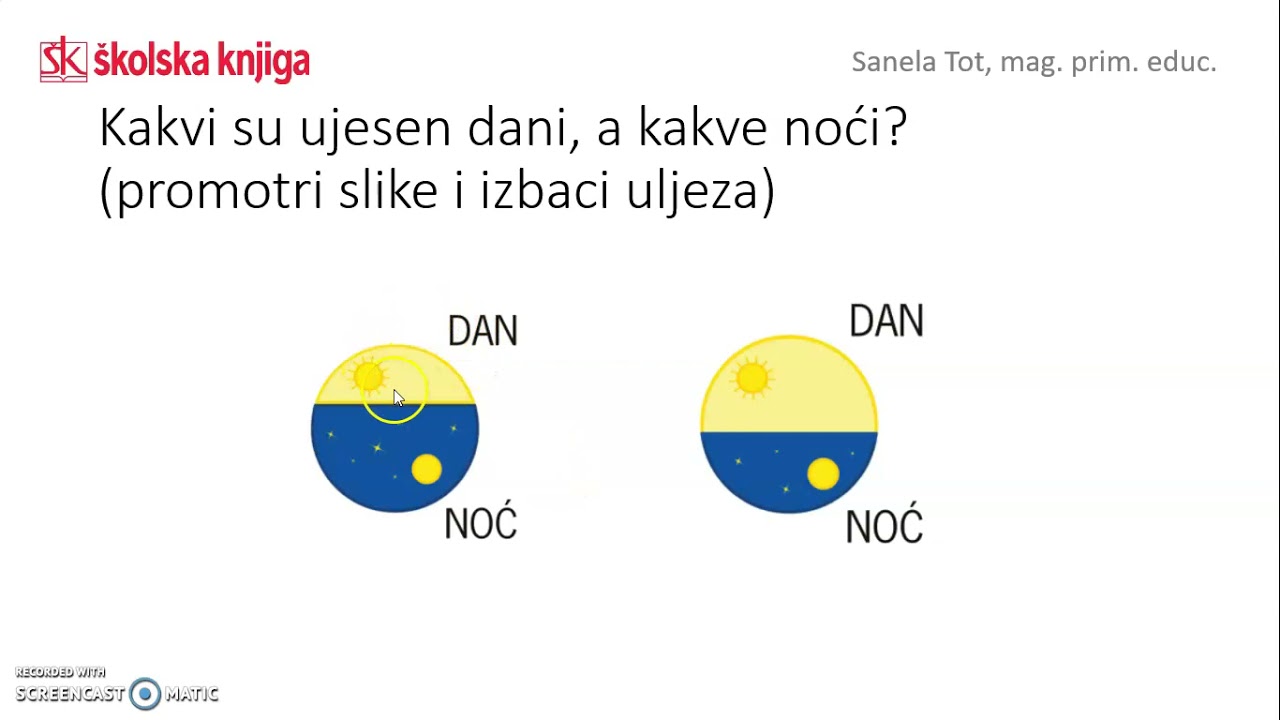 Jesen - vremenske prilike, biljke i životinje, 2. r.