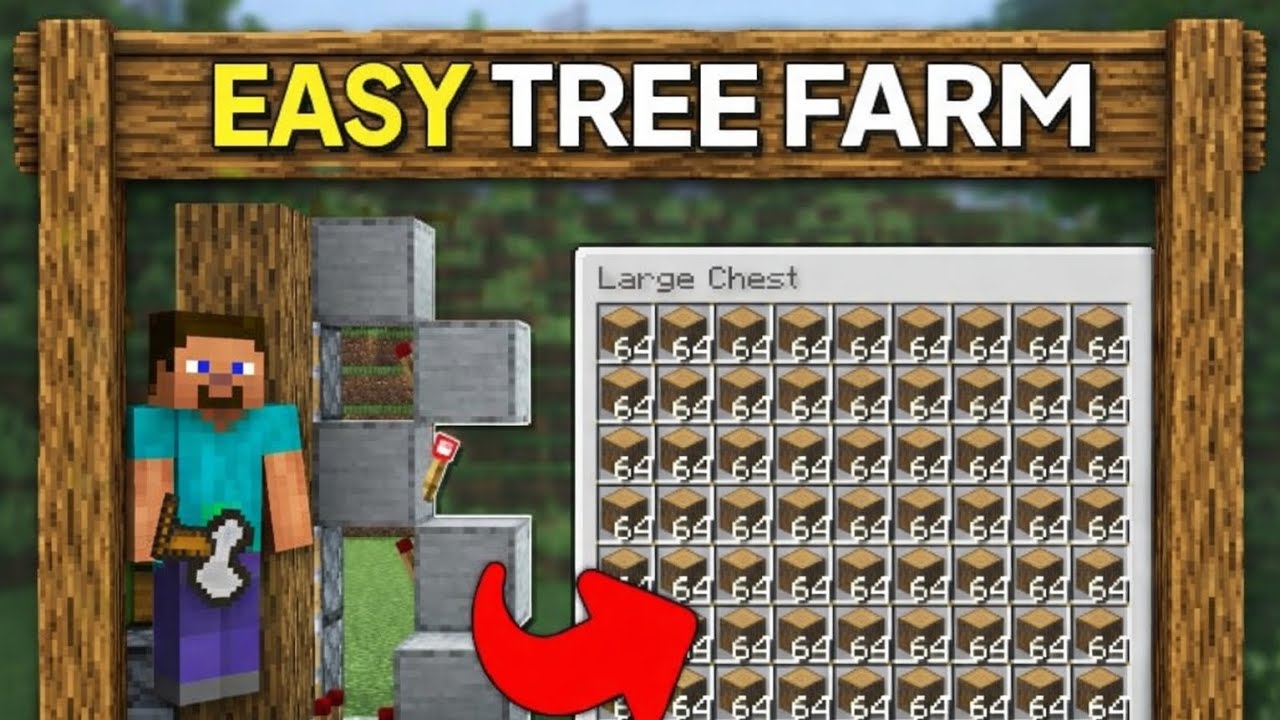 Minecraft survival world easy wood frame in 5 mint ready bast and easy 