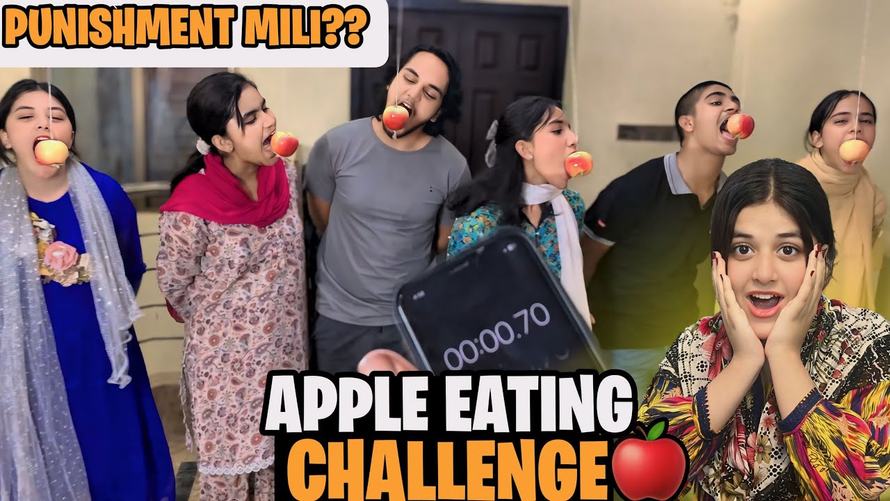 APPLE EATING WITHOUT HANDS // VERY FUNNY