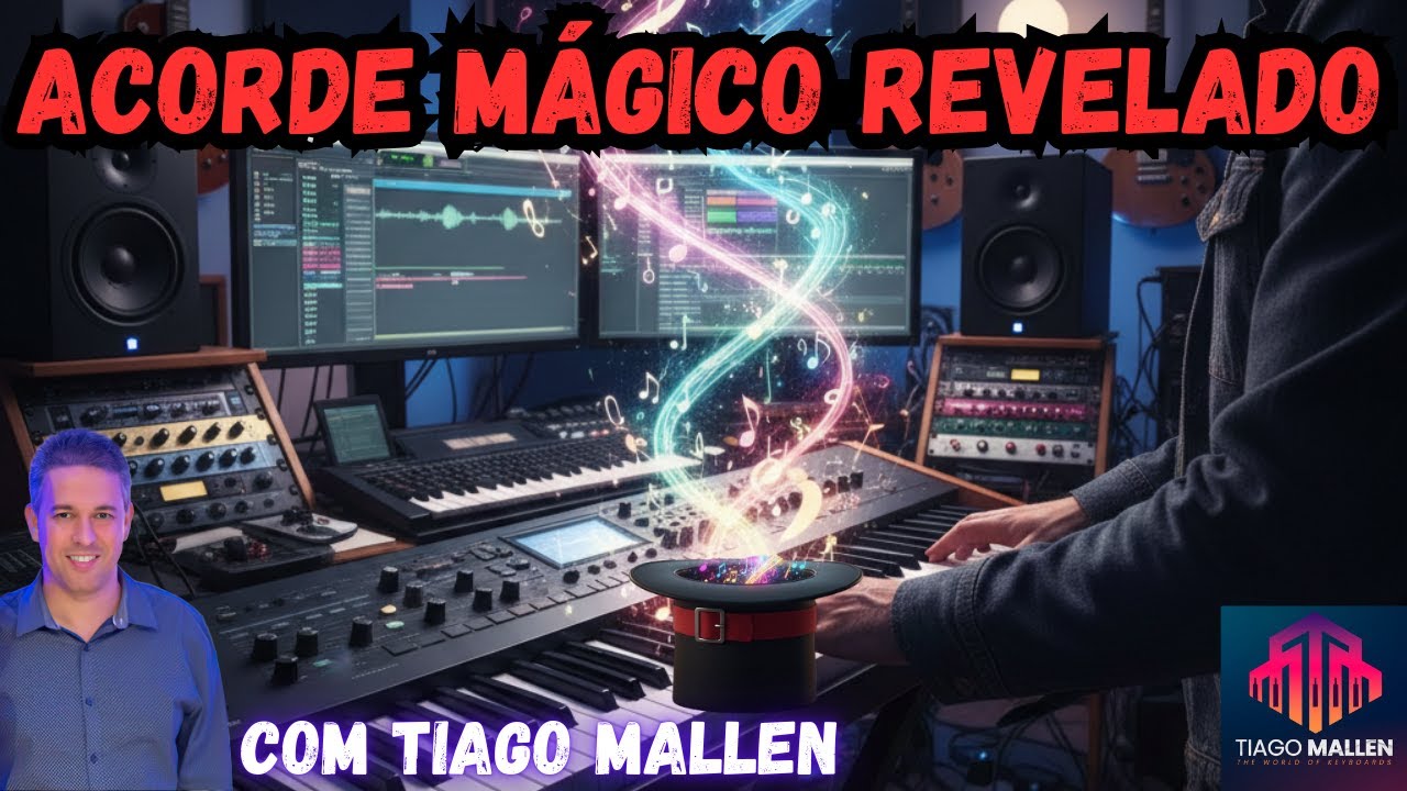ACORDES MÁGICOS REVELADOS.  A MÚSICA SENDO DESVENDADA - by TIAGO MALLEN.  #tecladista