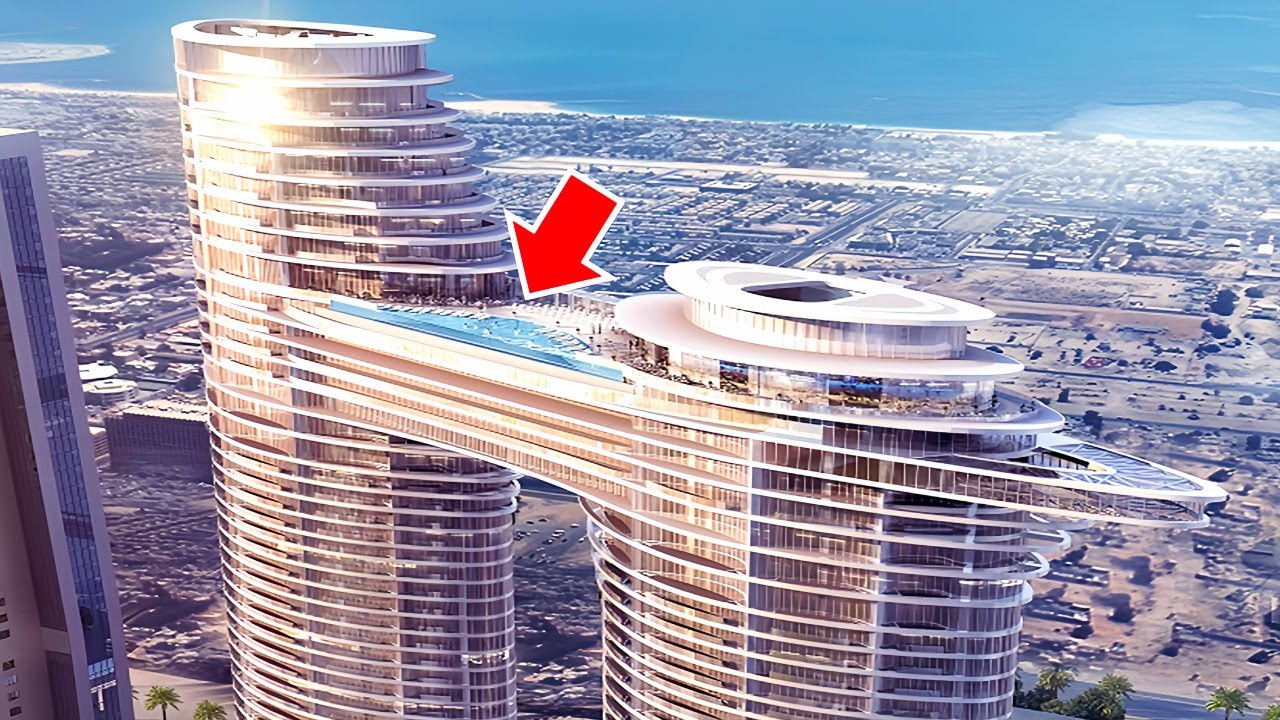 Адрес Sky View Hotel в Дубае - Бесконечный бассейн с видом на Бурдж-Халифа (тур в 4K)