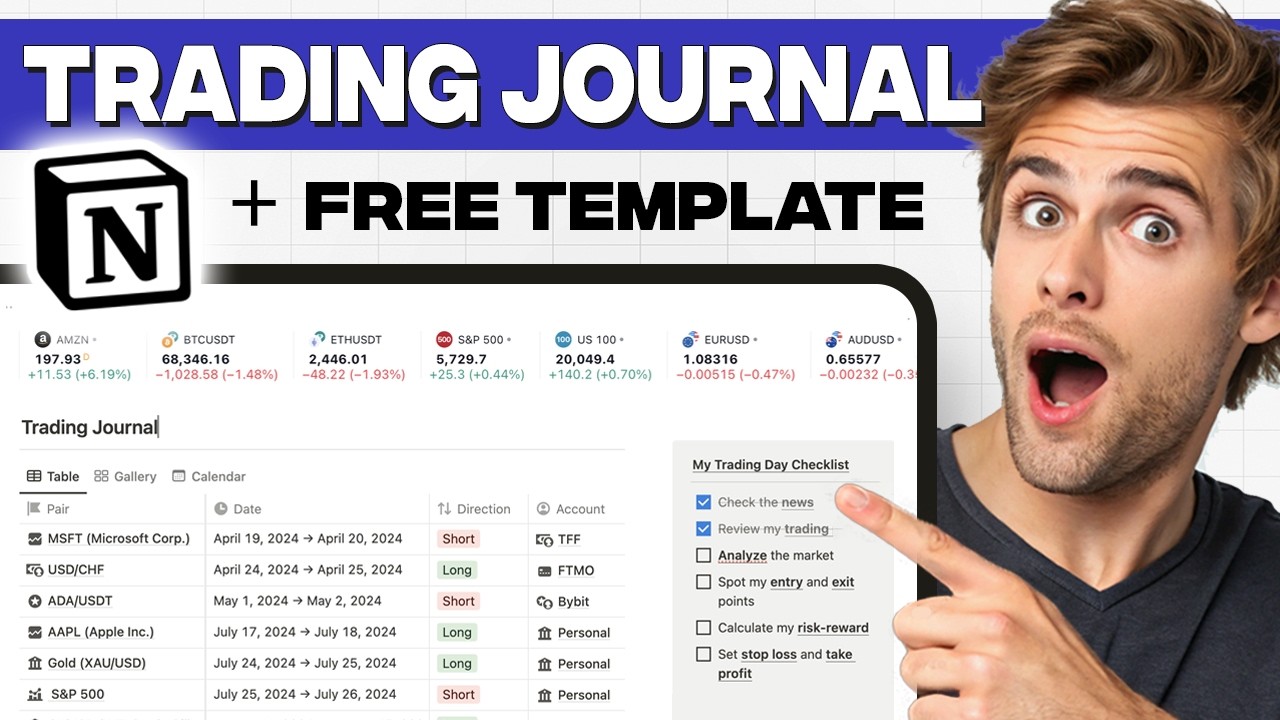 FREE Trading Journal in 4 Minutes &ndash; Step by Step (Free Template)