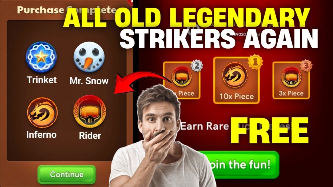 CARROM POOL ALL OLD LEGENDARY STRIKERS BACK AGAIN | FREE UNLOCK | JAMOT GAMING 