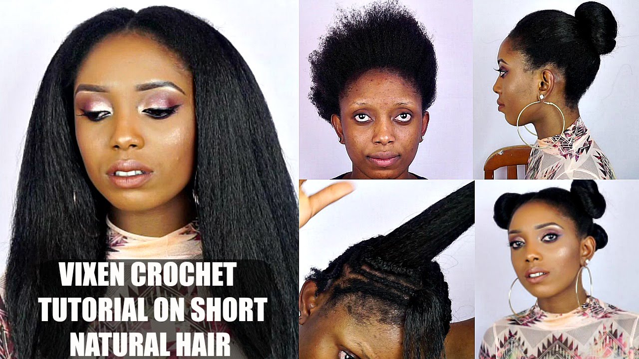 Vixen Crochet Braids Tutorial On Short Natural Hair