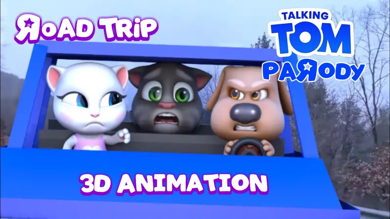 Talking Tom Parody - Road Trip (3D Animation)