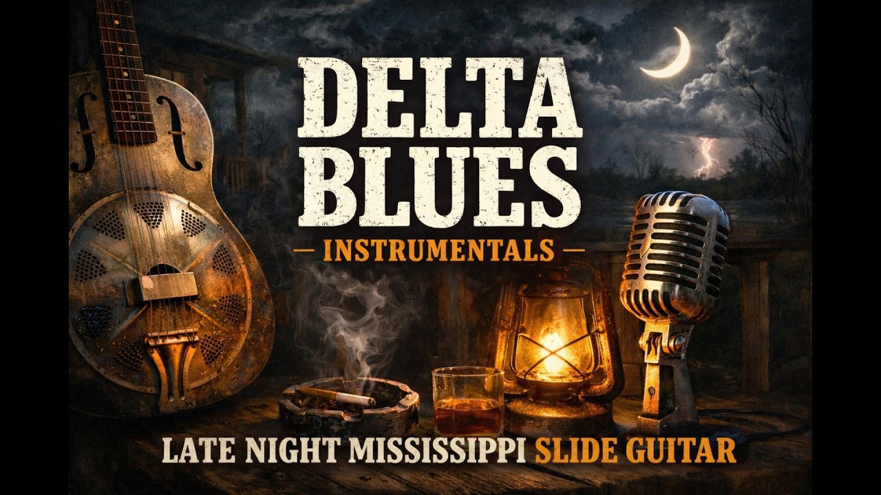 Deep Delta Blues Instrumental – Midnight Blues Guitar Session