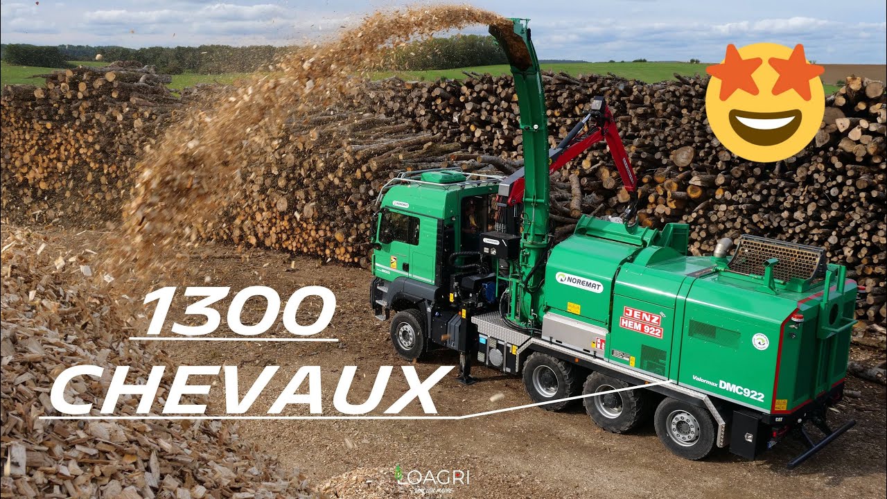 😱🌳1300 CHEVAUX pour ce BROYEUR à PLAQUETTES ! 🤩