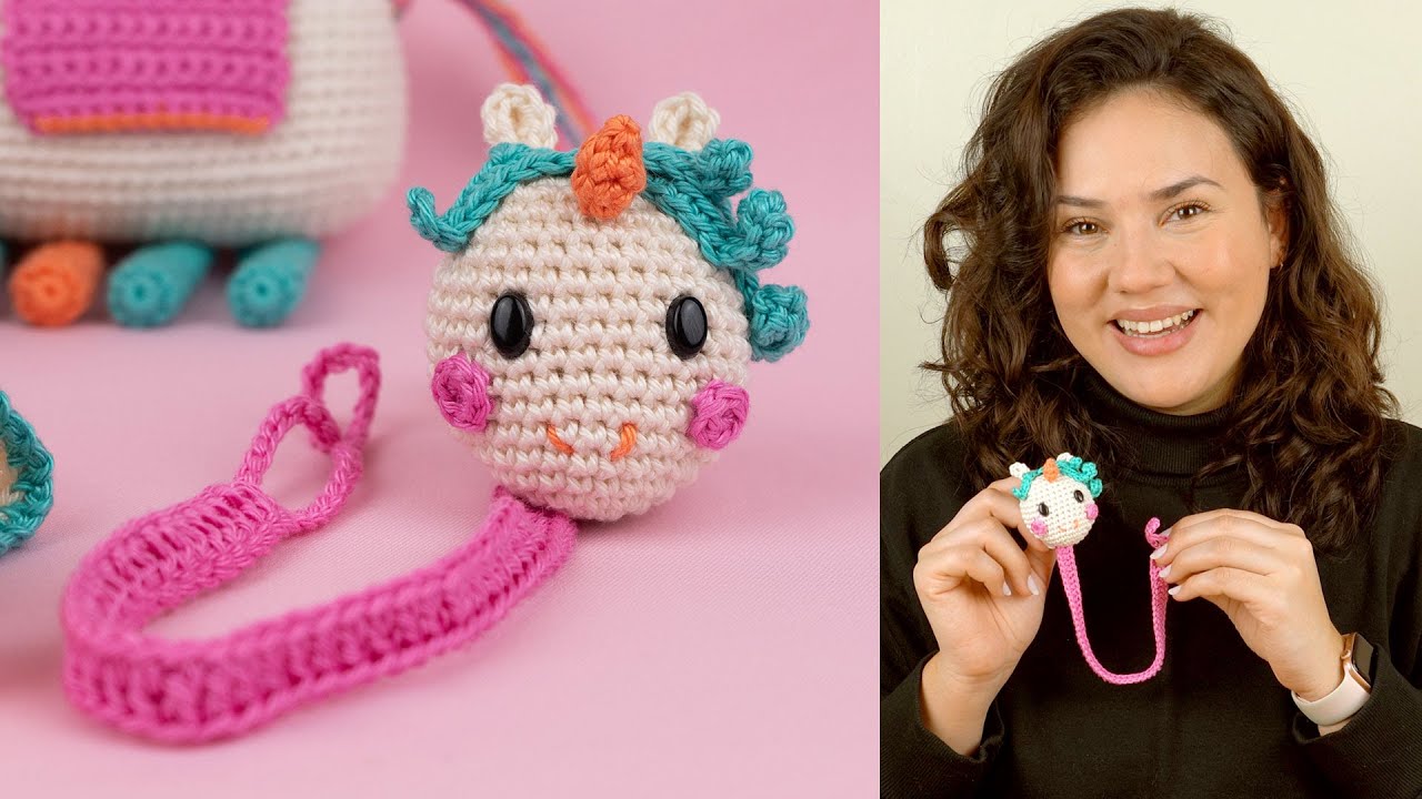 COMO FAZER PRENDEDOR DE CHUPETA DE AMIGURUMI | ATELIÊ JÉSSICA BRANDÃO | #092