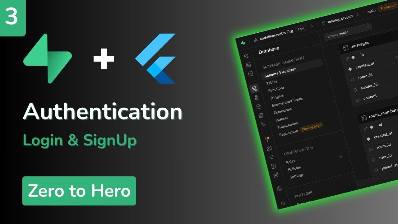 Authentication with Supabase: Flutter Supabase Tutorial | Login & SignUp With Supabase 