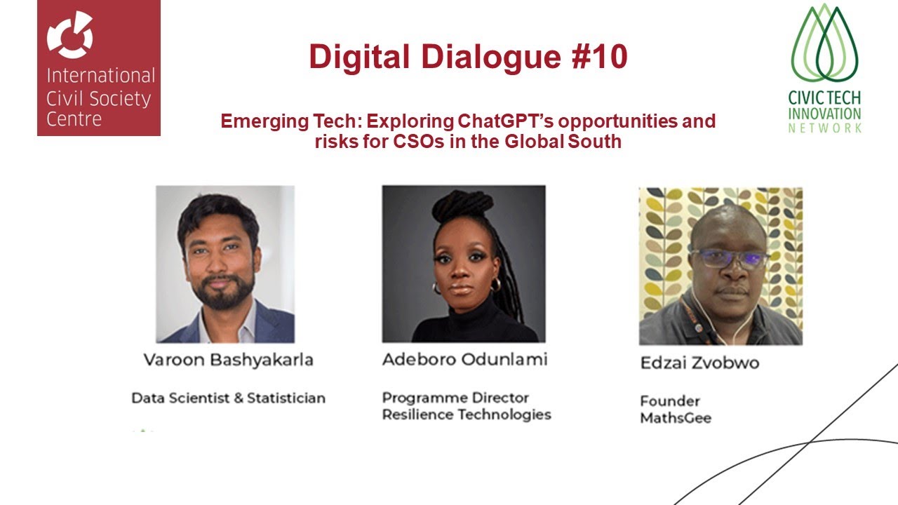 Digital Dialogue #10: Exploring ChatGPT's opportunities and risks for CSOs in the Global South