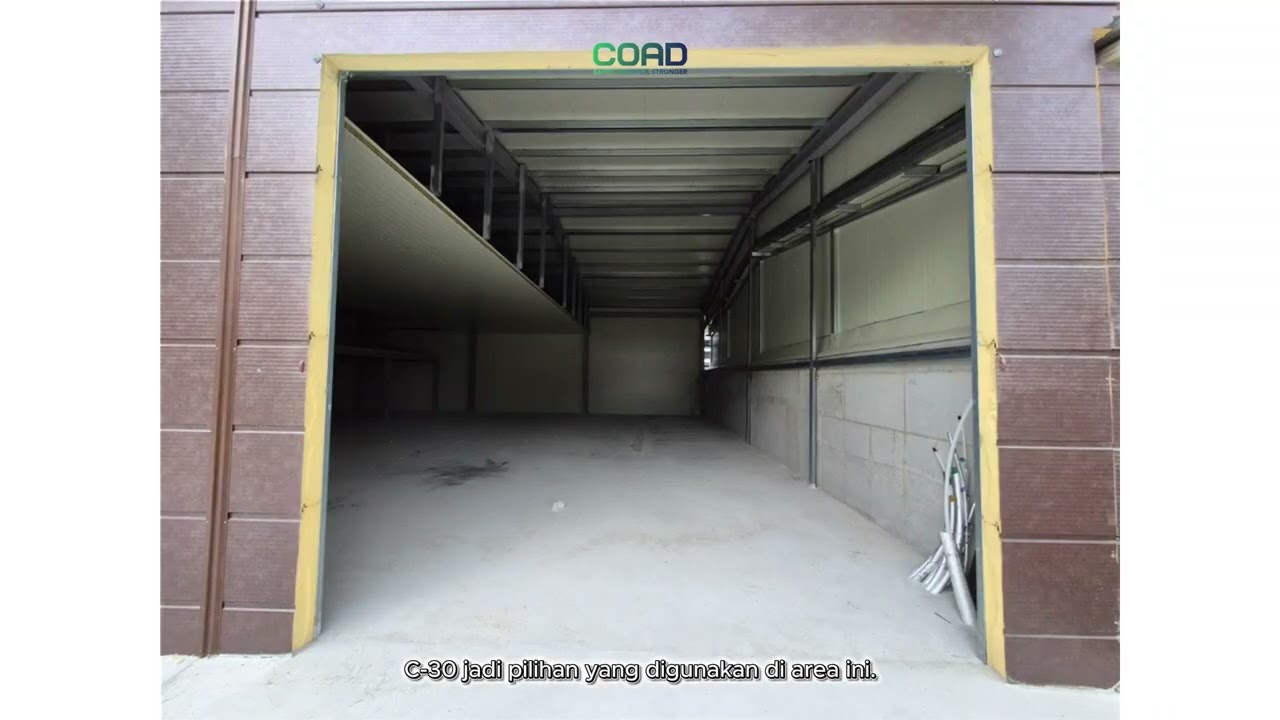 Overhead Door C-30 Panel 50mm untuk Gudang Area Luar