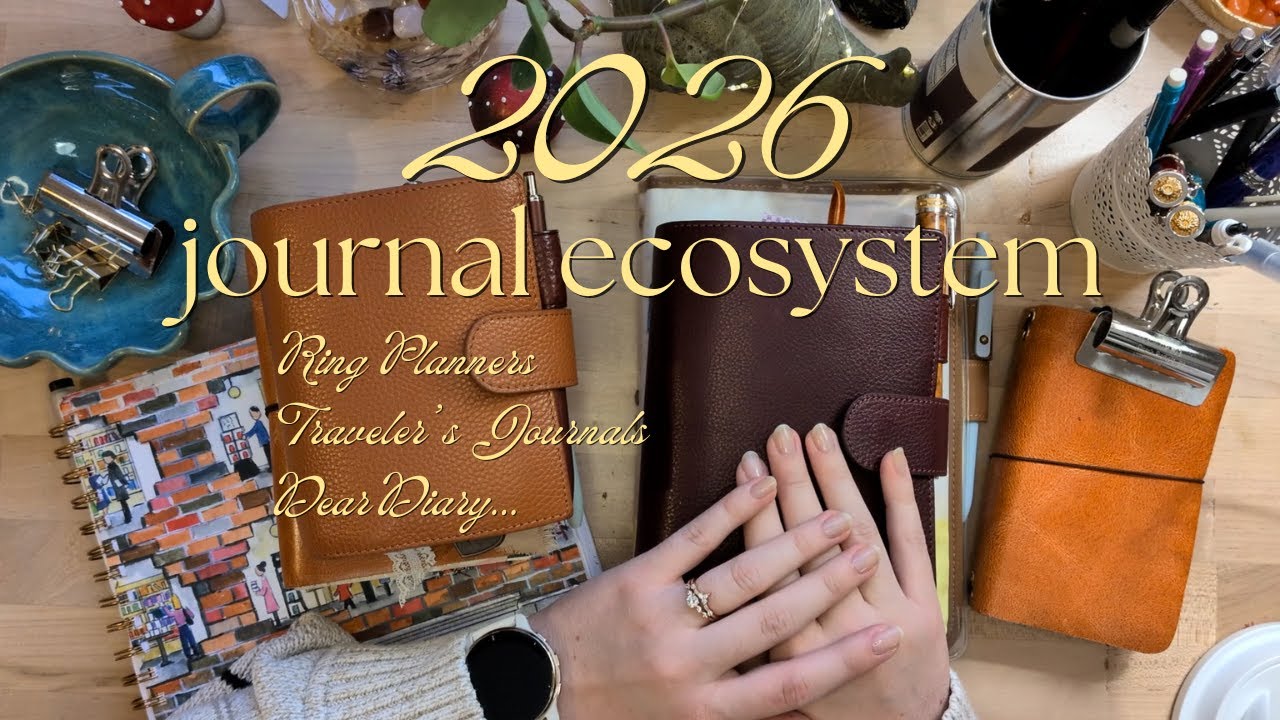 2026 journal ecosystem | how I recycle supplies for my ring planners