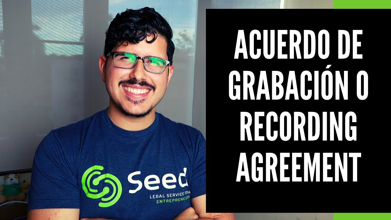 ¿Qué es un acuerdo de grabación o recording agreement? | ¿Estás seguro que el máster es tuyo?