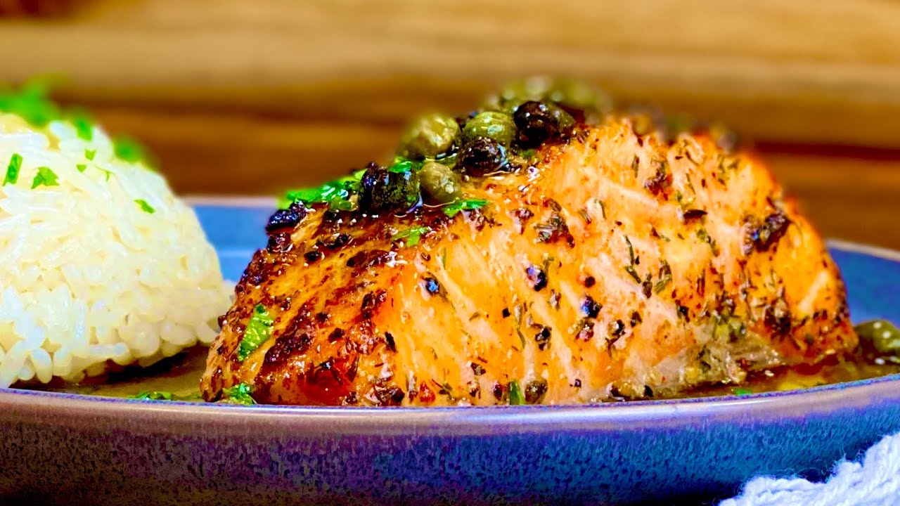 Lemon-Butter Salmon | AirFried & Healthy