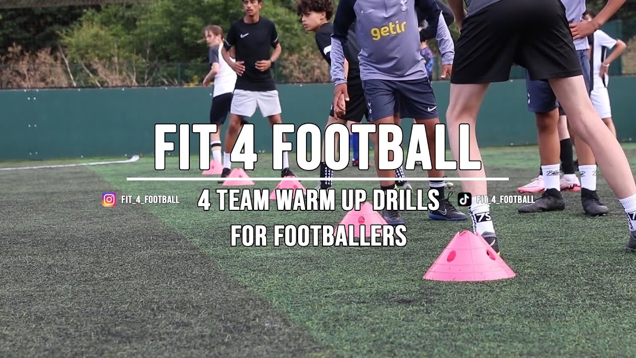 4 TEAM WARM UP DRILLS FOR FOOTBALLERS