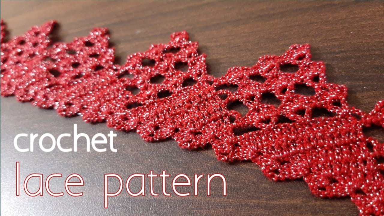 #52 Crochet lace/edging/border pattern.||हिन्दी ||English subtitles ||