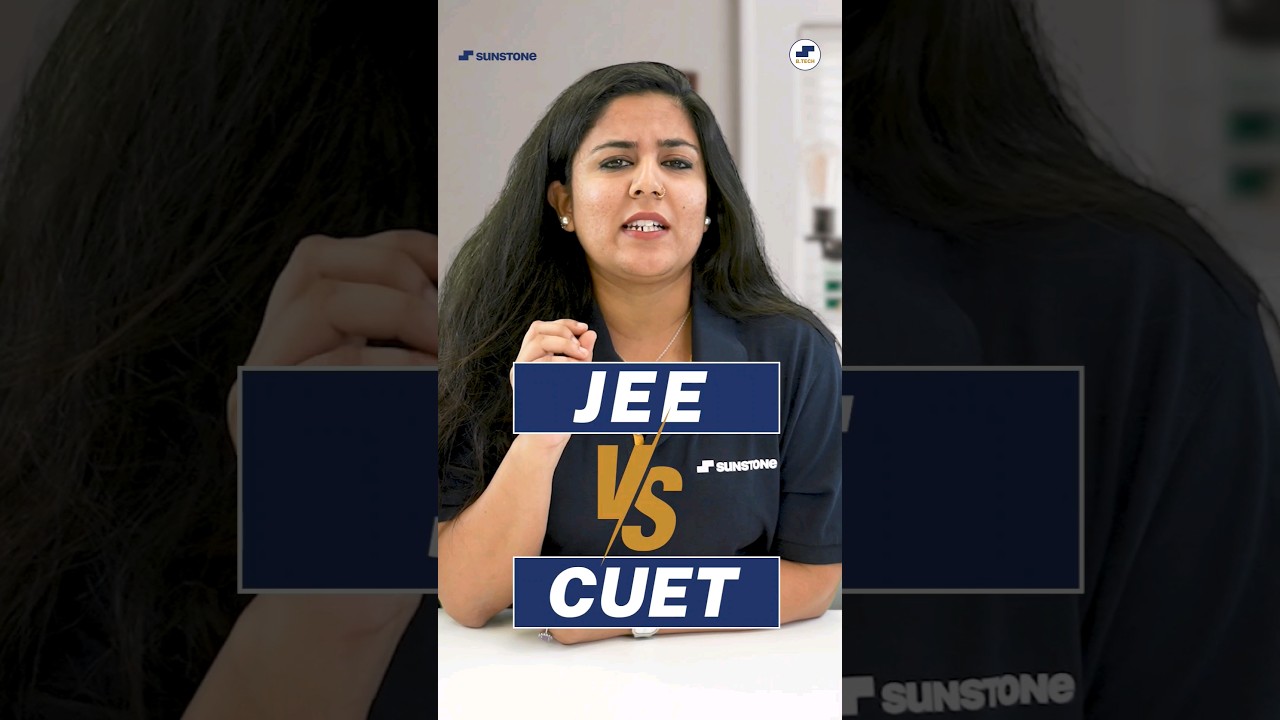 🤔CUET vs JEE  2024🤨CUET or JEE Mains BTech 2024!BTech Entrance Exam! CUET YA IIT?#Shorts #CUET #JEE