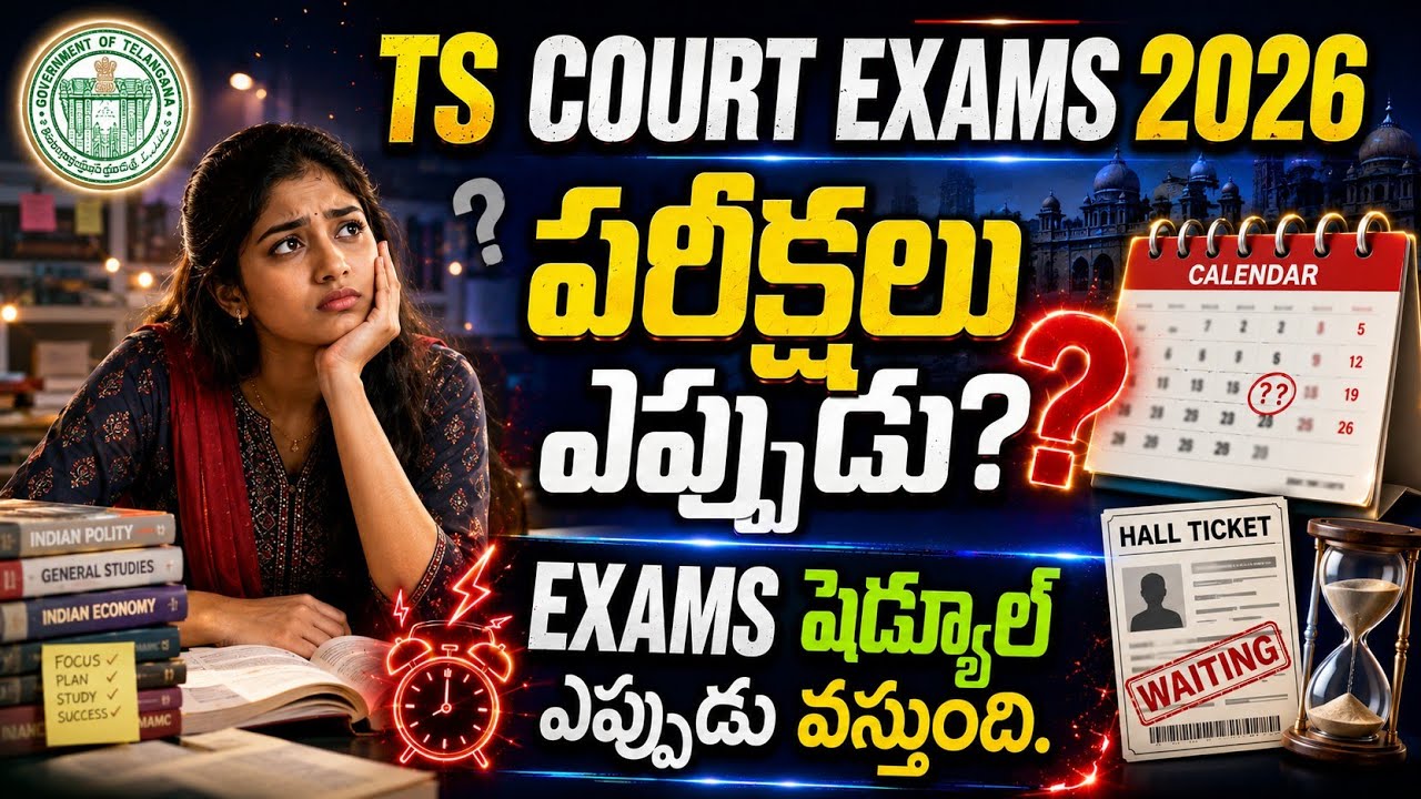 TS కోర్టు పరీక్షలు ఎప్పుడు పెడతారు? | Telangana Court Exams Dates 2026 | TS Court Exams 2025