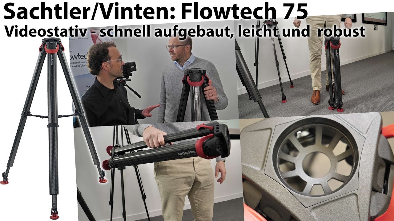 Sachter/Vinten Flowtech 75 - revolutionäres Videostativ im Detail