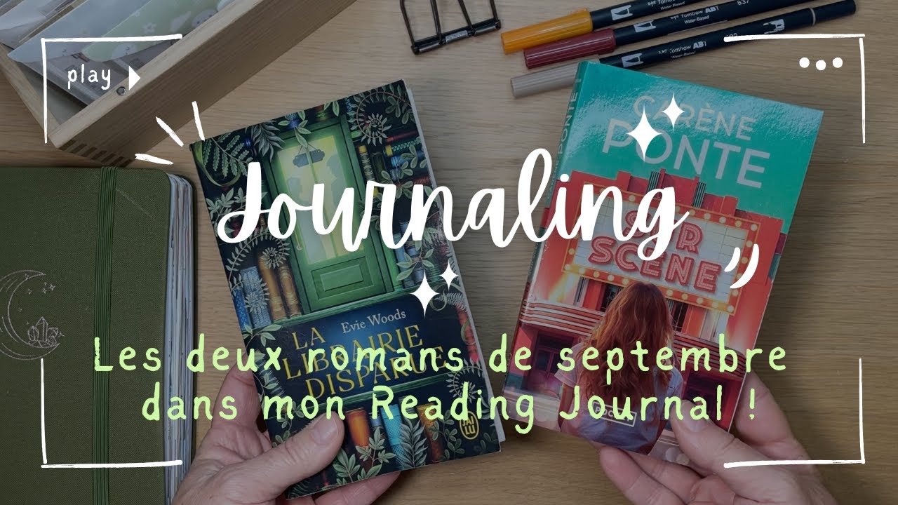 Session de Journaling ⭐️ Mon Reading Journal de septembre : 2 romans et un gros coup de cœur 💜