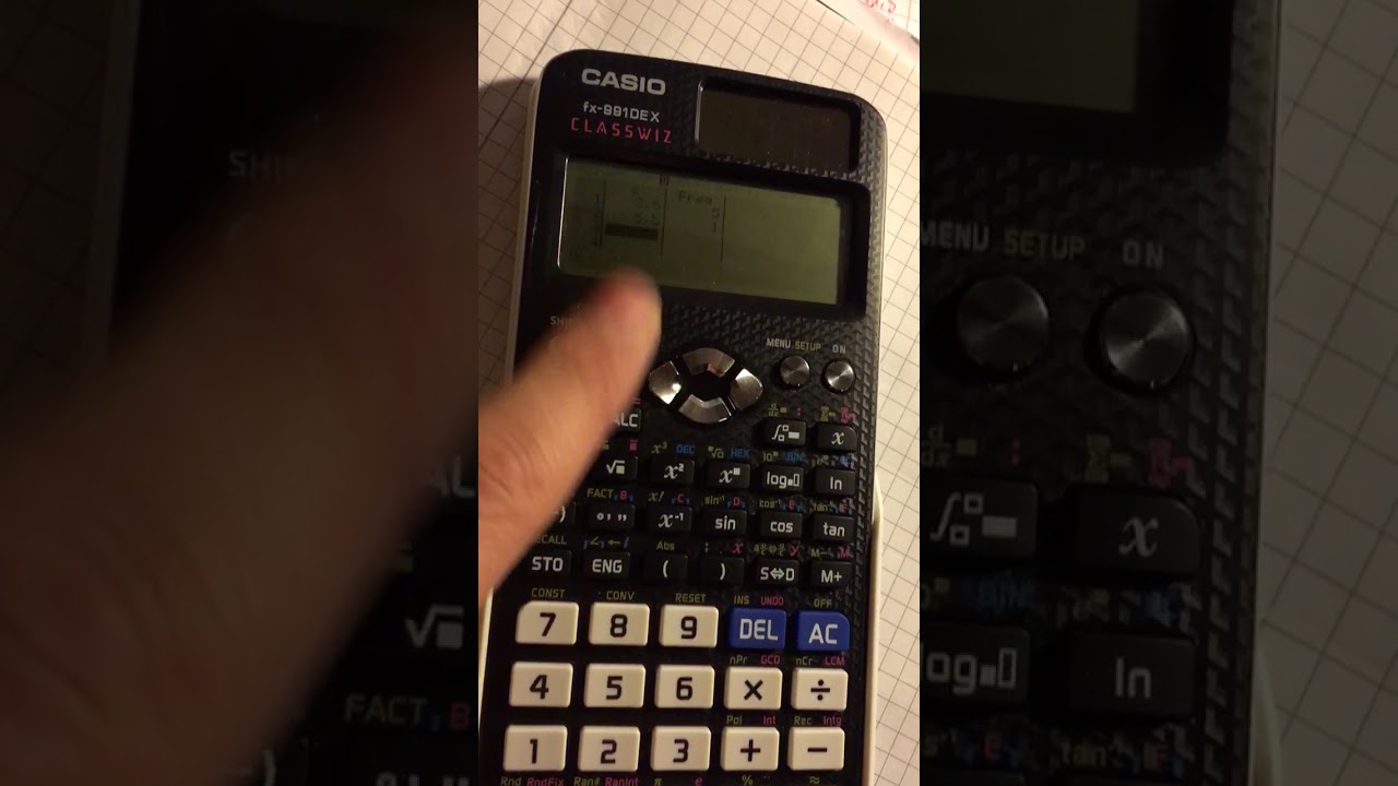 Statistik einstellen, Mittelwert, Medianwert, Standardabweichung Casio FX 991DE X, Taschenrechner