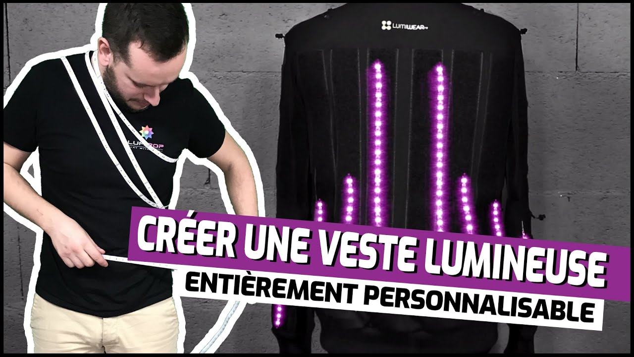 Costume LED personnalisable sans outil par Lumiwear®