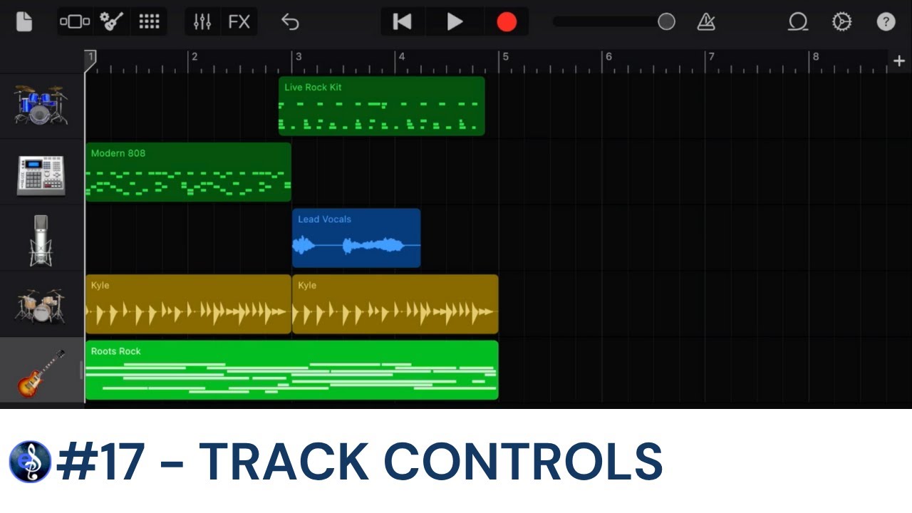 Track Controls | Garageband for iPad Educators' Guide [VIDEO 17] | EUAN SMITH MUSIC