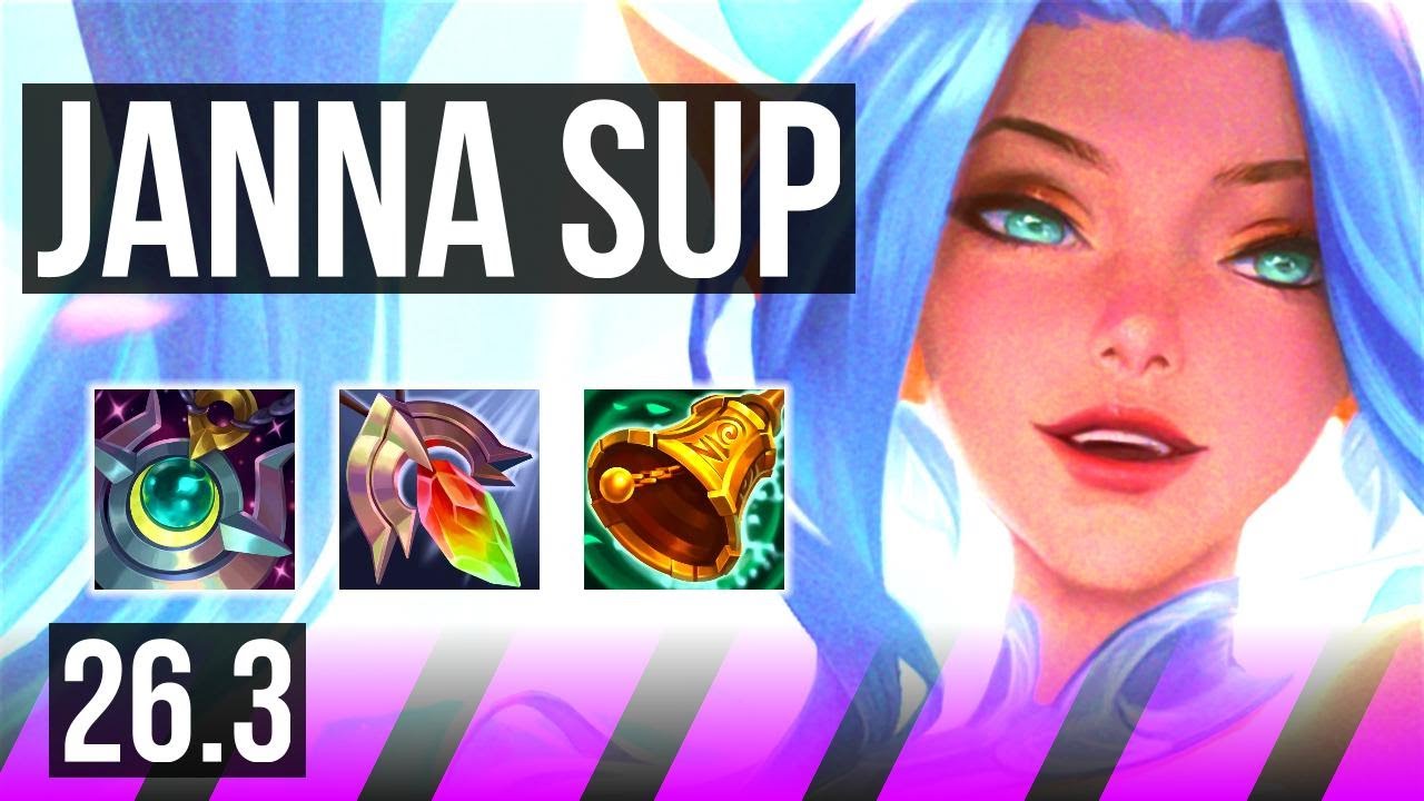 JANNA & Yasuo vs LEONA & Corki (SUP) | Good KDA: 1/2/32 | EUW Grandmaster | 26.3