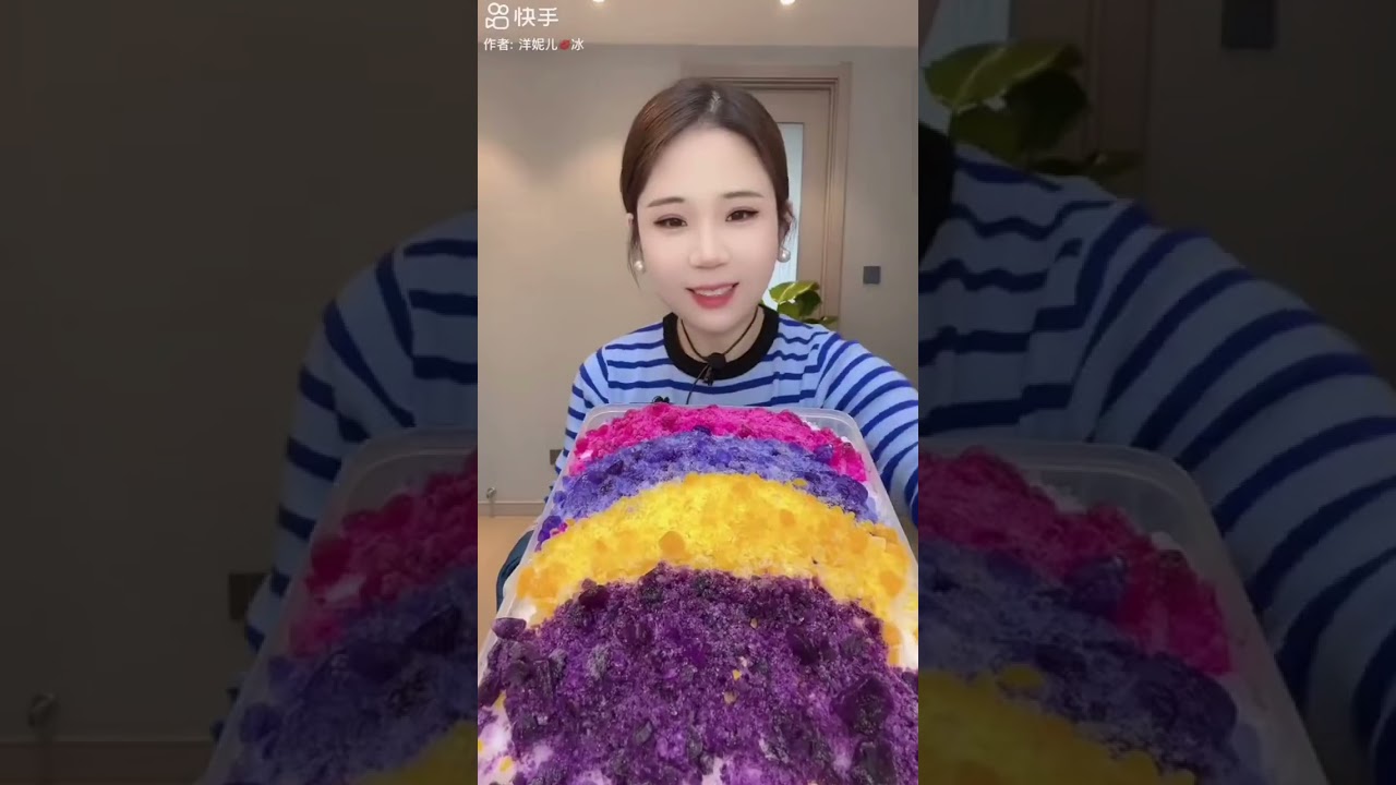 🌈🎊CRISPY POWDERY MULTIPLE 🧮🎨 COLOURS CRUNCHY SNOWPOWDER ICE EATING ASMR 🧊🍚