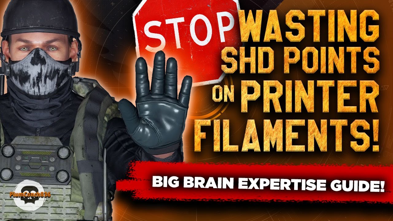 ARE YOU WASTING YOUR SHD POINTS? BIG BRAIN EXPERTISE LEVELING! - Division 2 - TU15.1