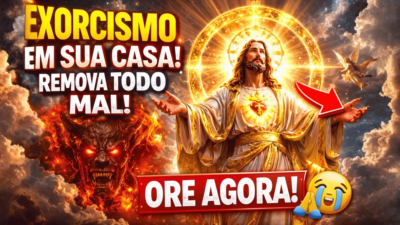 ORAÇÃO DE EXORCISMO E PROTEÇÃO DO LAR A JESUS CRISTO Libertação Espiritual, Proteção da Casa