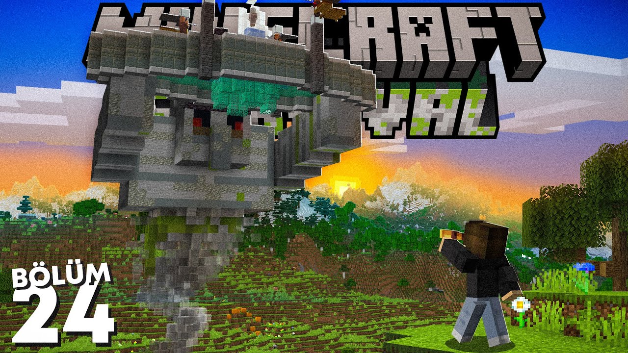 Demir Farmı'nın DEVASA Taş Golem Heykeli! - Minecraft Survival #24