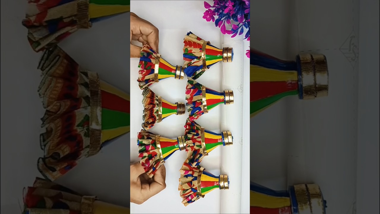 Plastic Bottle Door hanging / Door hanging for diwali