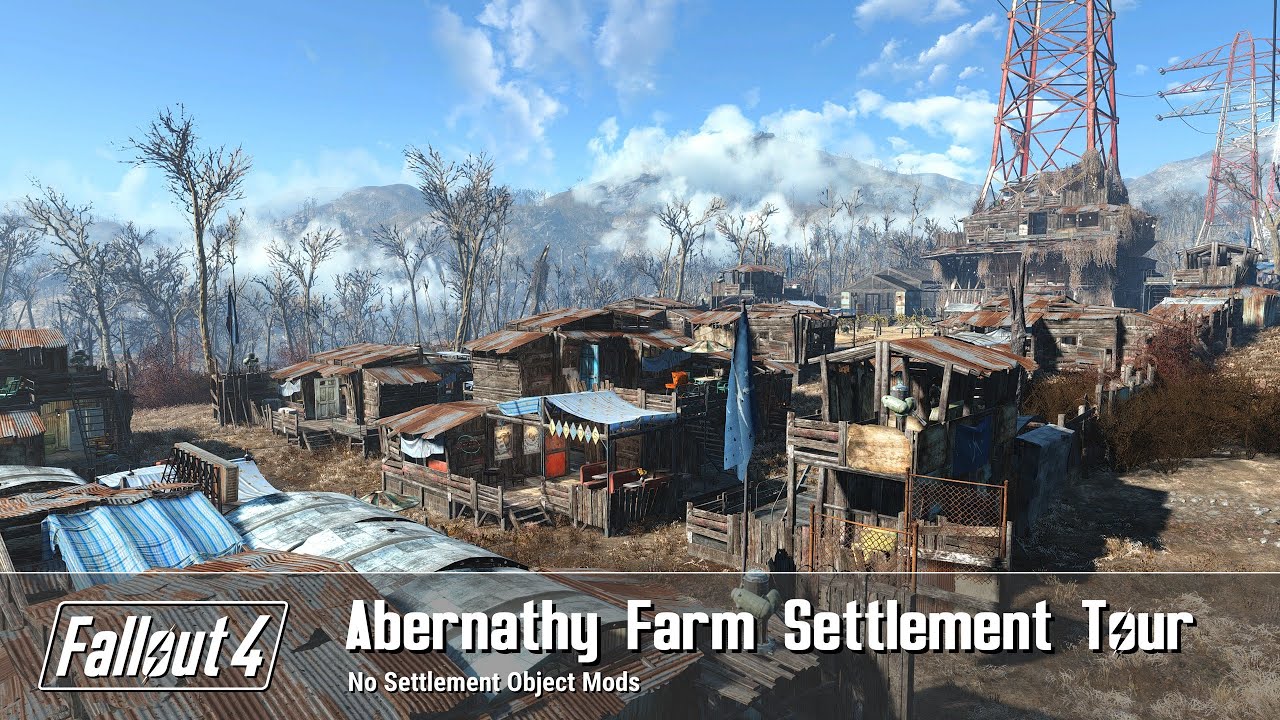 Fallout 4 - Abernathy Farm Settlement Build Tour