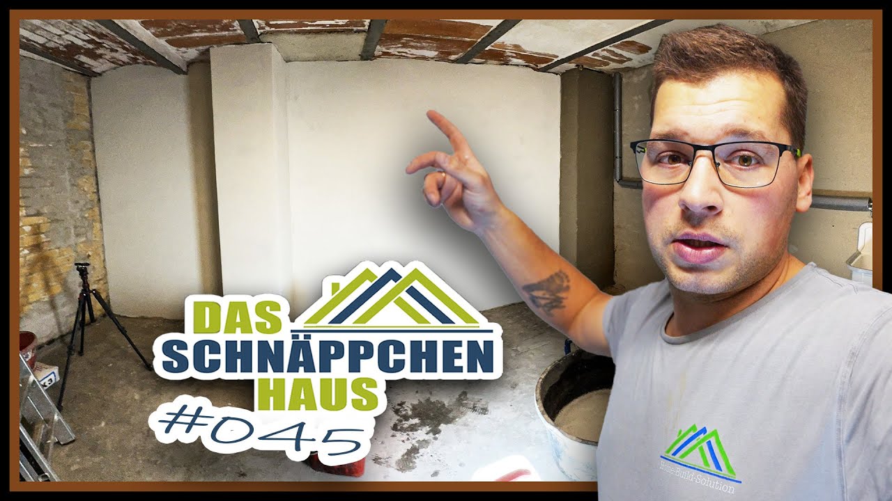 FILZPUTZ SELBER MACHEN - Auftragen & glätten! | SCHNÄPPCHENHAUS #45 | Home Build Solution
