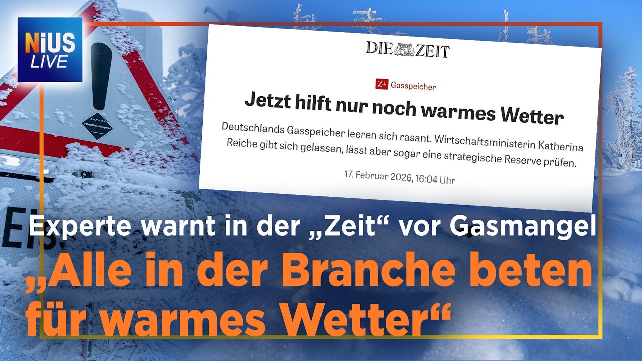 Gasspeicher: So zockt die Regierung mit unserer Energieversorgung | NIUS Live vom 18.02.2026
