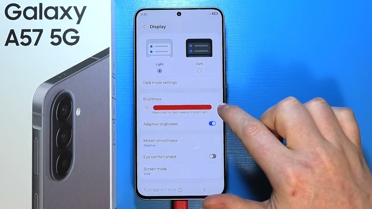 Samsung Galaxy A57 5G: How to Adjust Display Brightness