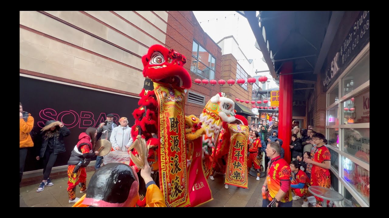 Lunar New Year Celebration in Birmingham, UK - 4K HDR | England
