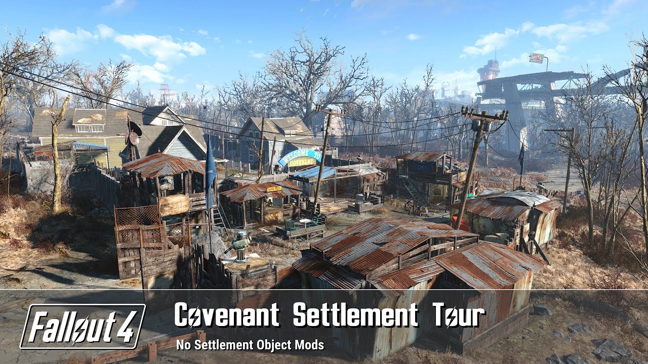 Fallout 4 - Covenant Settlement Build Tour