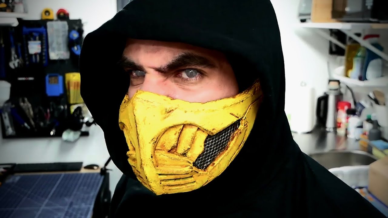 DIY Scorpion Mask - EVA Foam - Mortal Kombat