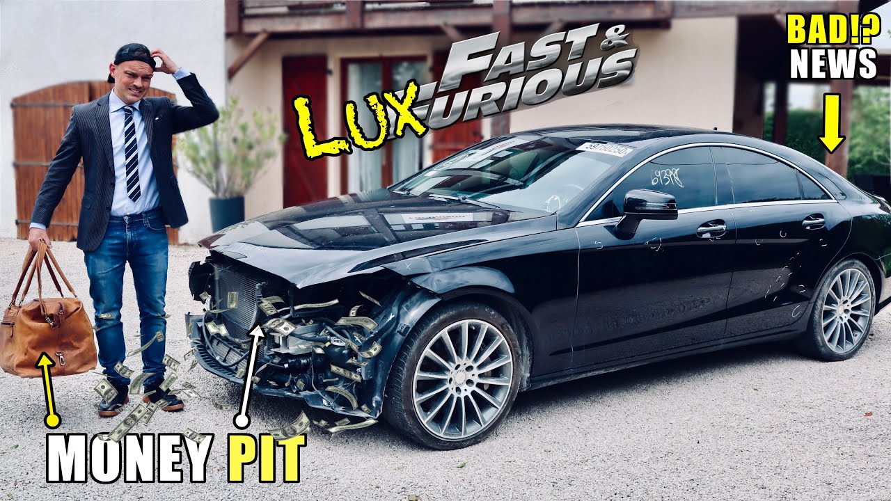 Восстановление разбитого Mercedes Benz CLS 550 — дело дорогостоящее!